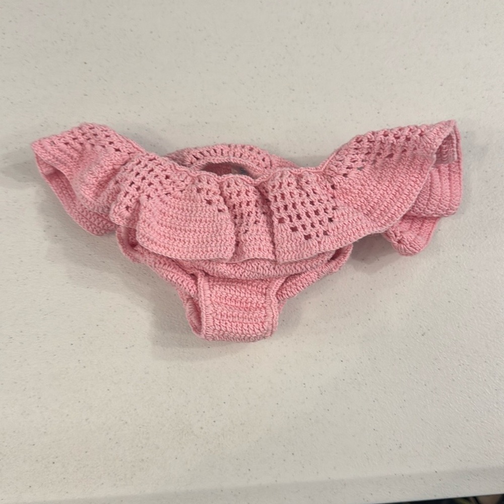 Andi Bagus Pink crochet bottom